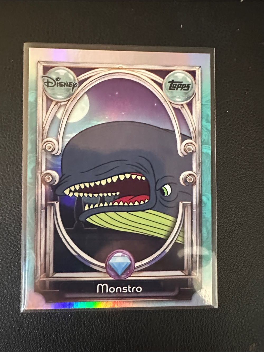 Disney Monstro Holographic Collector Card - Blue, Green, Purple